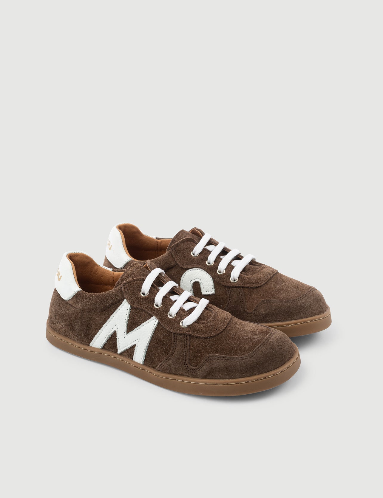 BAMBA CORDONES TOPO - Zapato Barefoot Artesanal | SHUU BAREFOOT