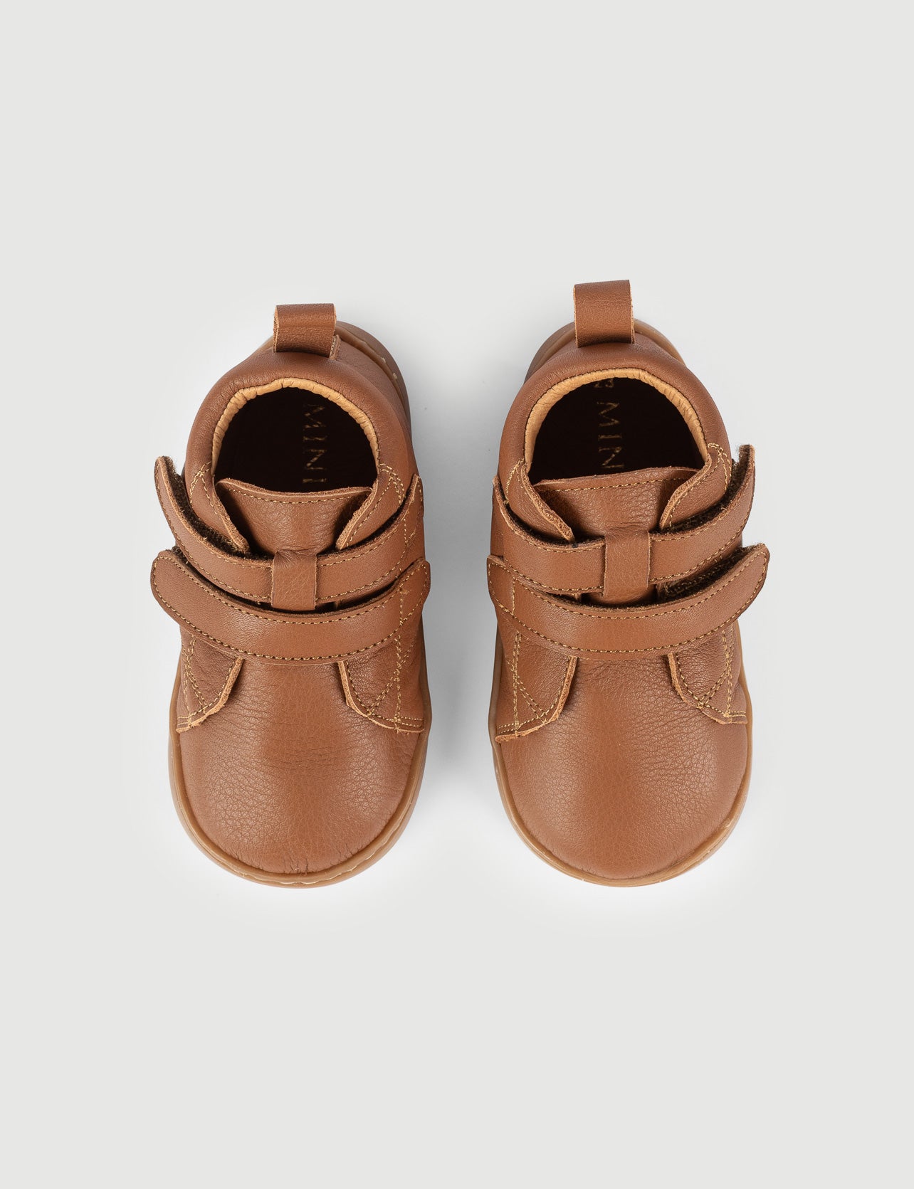 BOTA DOBLE VELCRO CUERO - Zapato Barefoot Artesanal | SHUU BAREFOOT