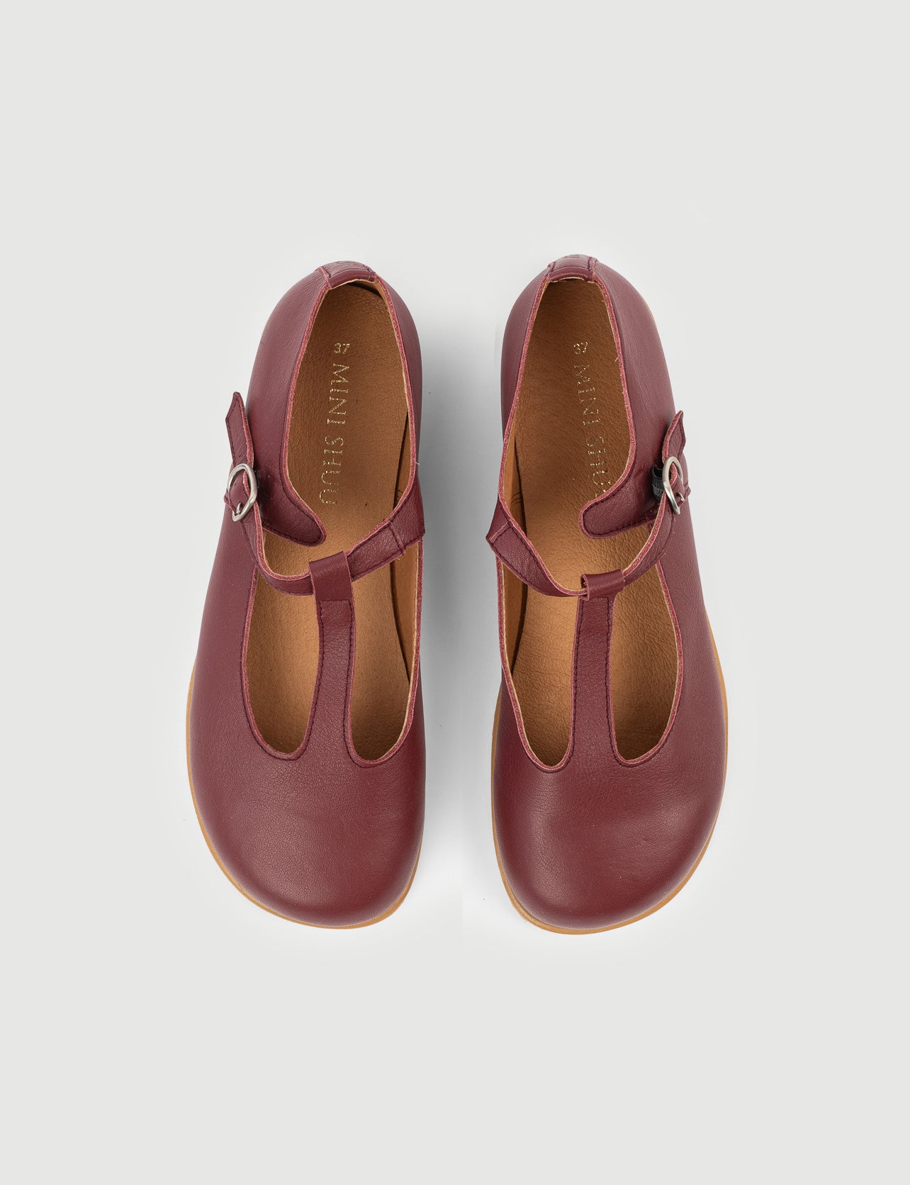 MARY JANE RETRO BURDEOS - Zapato Barefoot Artesanal | SHUU BAREFOOT