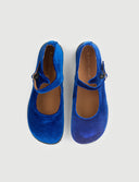 MERCEDITA TERCIOPELO AZULÓN - Zapato Barefoot Artesanal | SHUU BAREFOOT