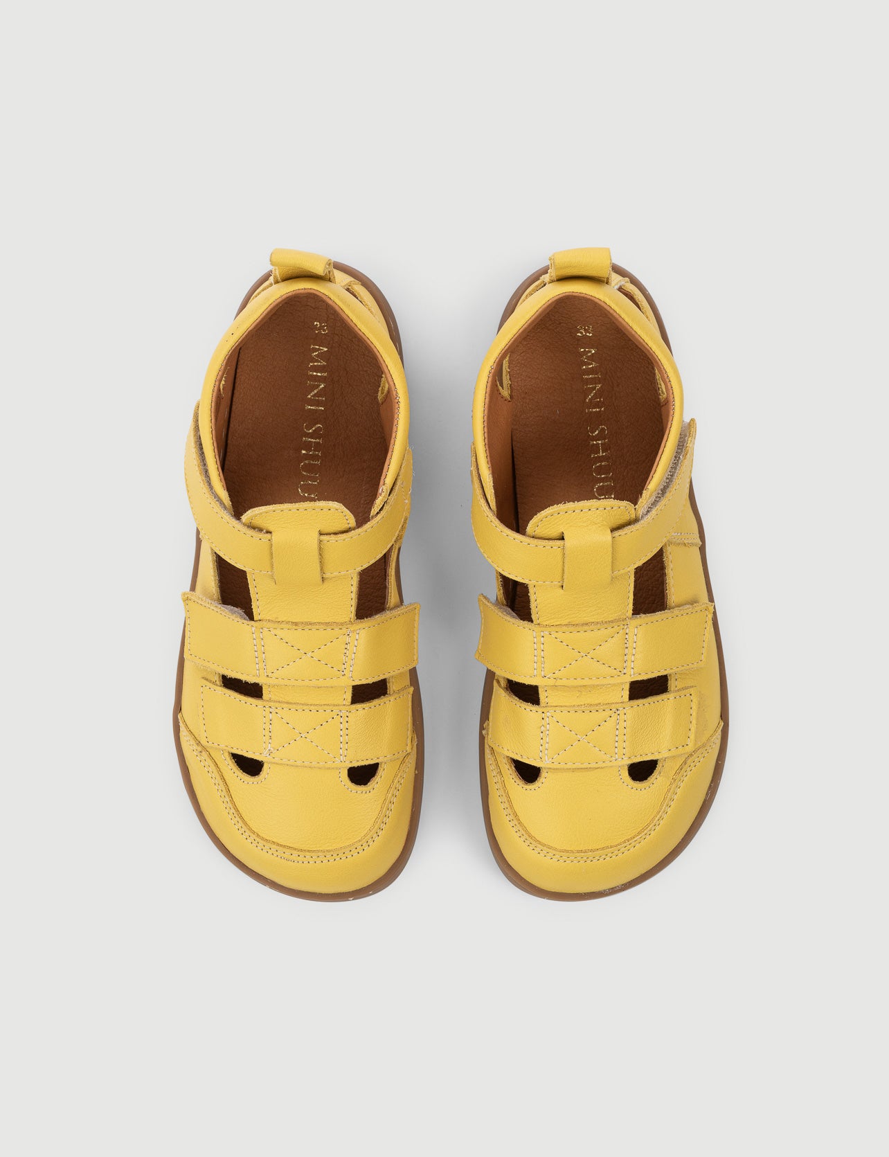 SANDALIA CANGREJERA AMARILLA - Zapato Barefoot Artesanal | SHUU BAREFOOT