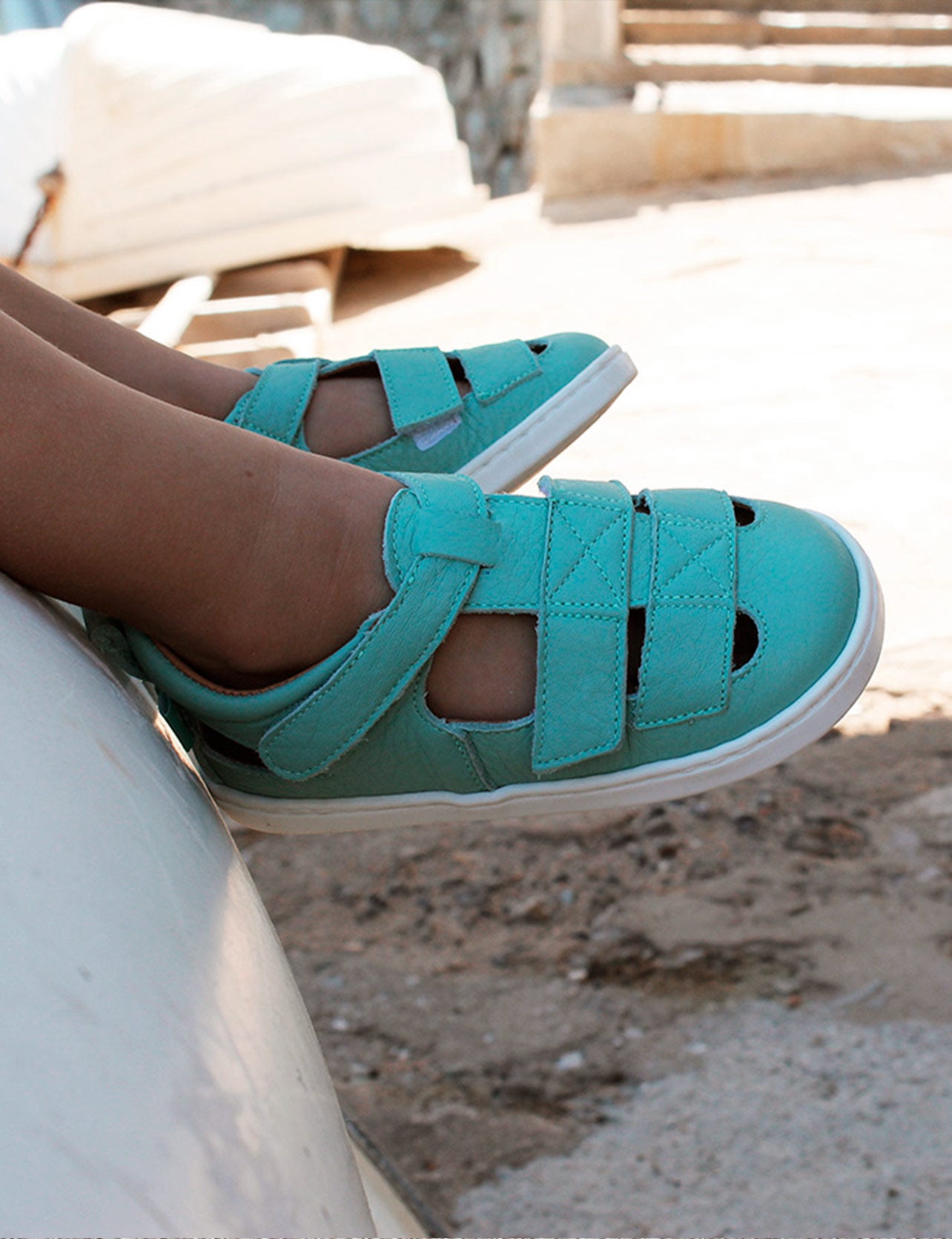 SANDALIA CANGREJERA MINT - Zapato Barefoot Artesanal | SHUU BAREFOOT