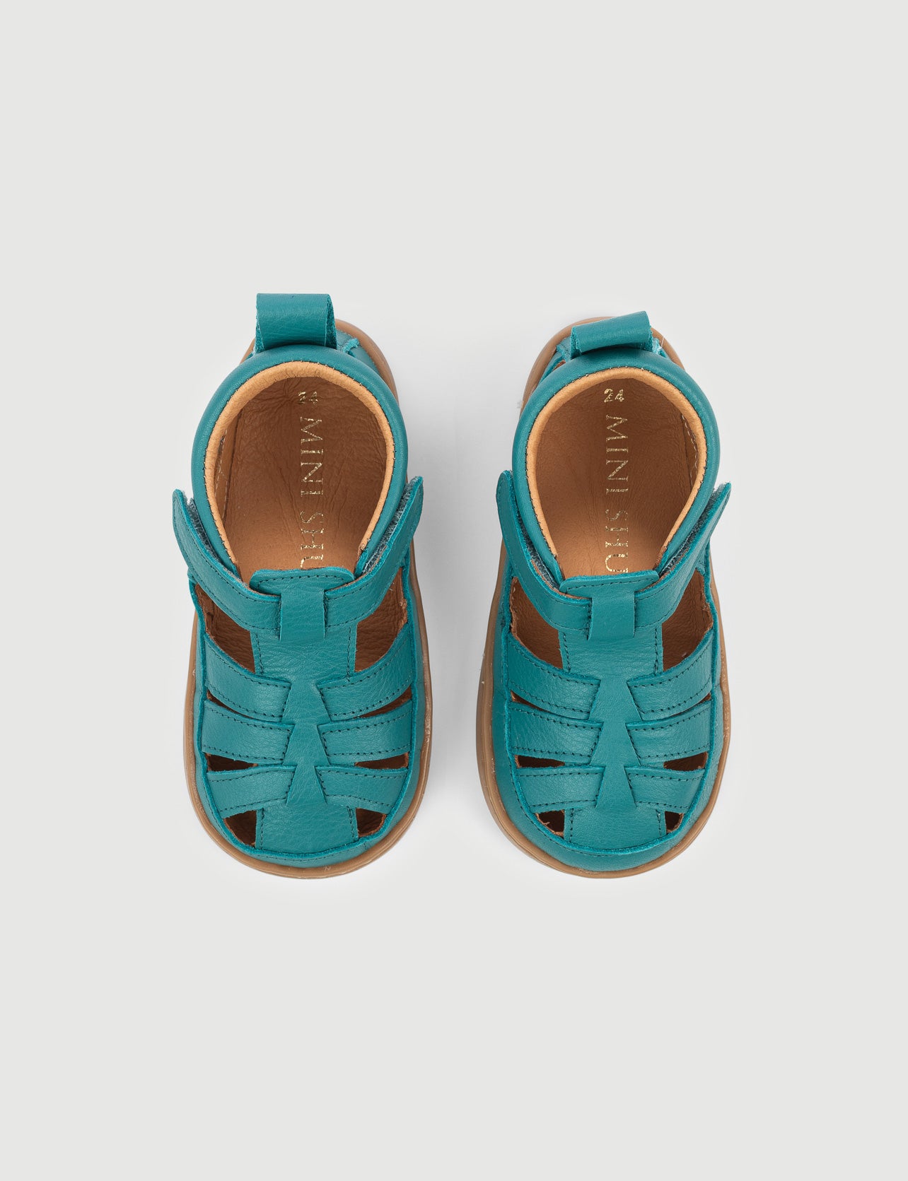 SANDALIA ROMANA TURQUESA - Zapato Barefoot Artesanal | SHUU BAREFOOT