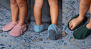Zapatillas barefoot para casa de algodón orgánico para toda la familia