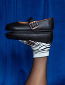 BAILARINA VALENTA NEGRA - Zapato Barefoot Artesanal | SHUU BAREFOOT