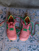 BAMBA ROSA Y VERDE - Zapato Barefoot Artesanal | SHUU BAREFOOT