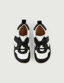 BAMBA BLANCA Y NEGRA - Zapato Barefoot Artesanal | SHUU BAREFOOT