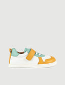 BAMBA MOSTAZA Y MINT - Zapato Barefoot Artesanal | SHUU BAREFOOT
