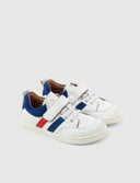 BLUCHER RAYAS AZUL Y ROJO - Zapato Barefoot Artesanal | SHUU BAREFOOT