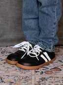 BAMBA CORDONES NEGRA - Zapato Barefoot Artesanal | SHUU BAREFOOT