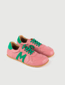 BAMBA ROSA Y VERDE - Zapato Barefoot Artesanal | SHUU BAREFOOT