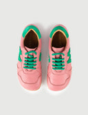 BAMBA ROSA Y VERDE - Zapato Barefoot Artesanal | SHUU BAREFOOT