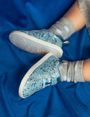 BAMBA AZUL BRILLI - Zapato Barefoot Artesanal | SHUU BAREFOOT