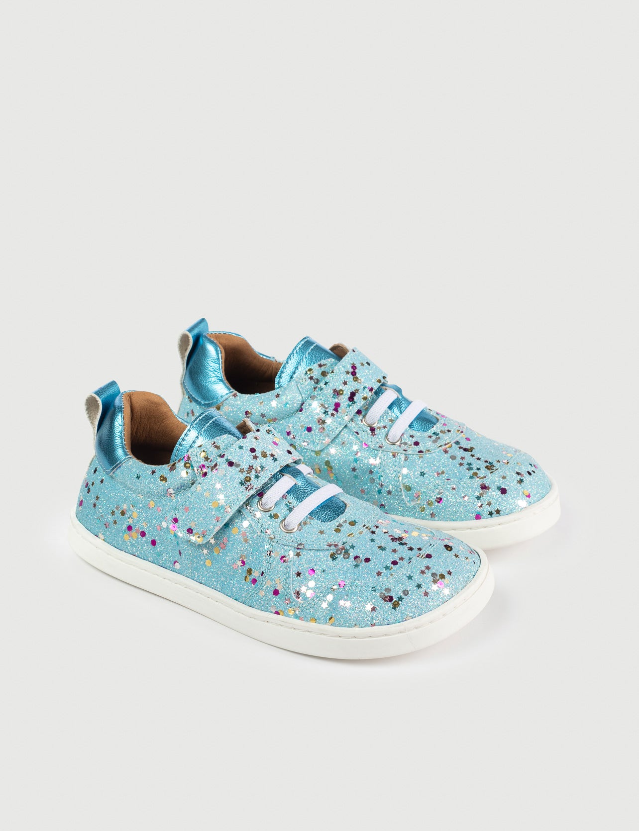 BAMBA AZUL BRILLI - Zapato Barefoot Artesanal | SHUU BAREFOOT