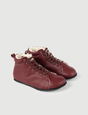 BOTA CORDONES BURDEOS - Zapato Barefoot Artesanal | SHUU BAREFOOT
