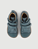 BOTA DOBLE VELCRO MARINO - Zapato Barefoot Artesanal | SHUU BAREFOOT