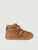BOTA DOBLE VELCRO CUERO - Zapato Barefoot Artesanal | SHUU BAREFOOT