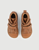 BOTA DOBLE VELCRO CUERO - Zapato Barefoot Artesanal | SHUU BAREFOOT