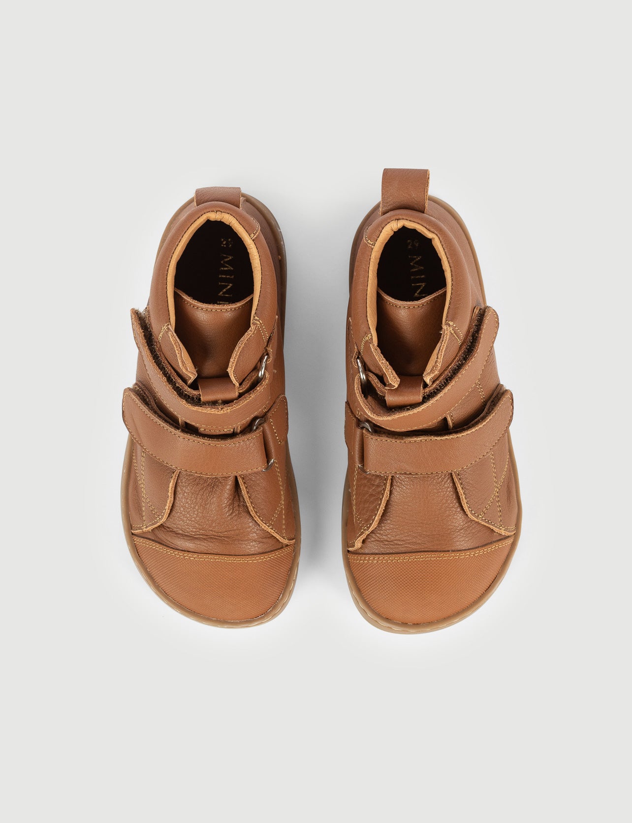 BOTA DOBLE VELCRO CUERO - Zapato Barefoot Artesanal | SHUU BAREFOOT
