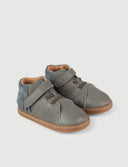 BOTA FLECOS GRIS - Zapato Barefoot Artesanal | SHUU BAREFOOT