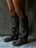 CAÑA BOTA NEGRA - Zapato Barefoot Artesanal | SHUU BAREFOOT