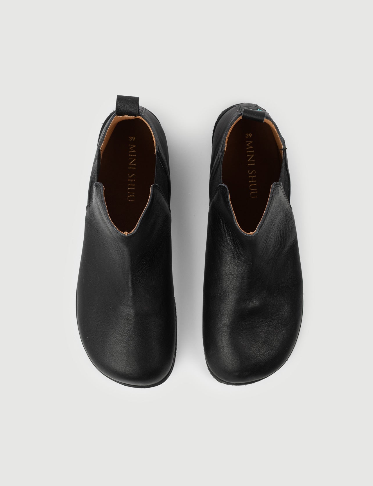 BOTÍN CHELSEA NEGRO - Zapato Barefoot Artesanal | SHUU BAREFOOT