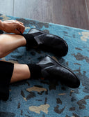 BOTÍN CHELSEA NEGRO - Zapato Barefoot Artesanal | SHUU BAREFOOT