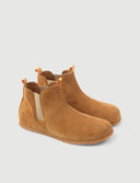 BOTÍN CHELSEA CAMEL - Zapato Barefoot Artesanal | SHUU BAREFOOT
