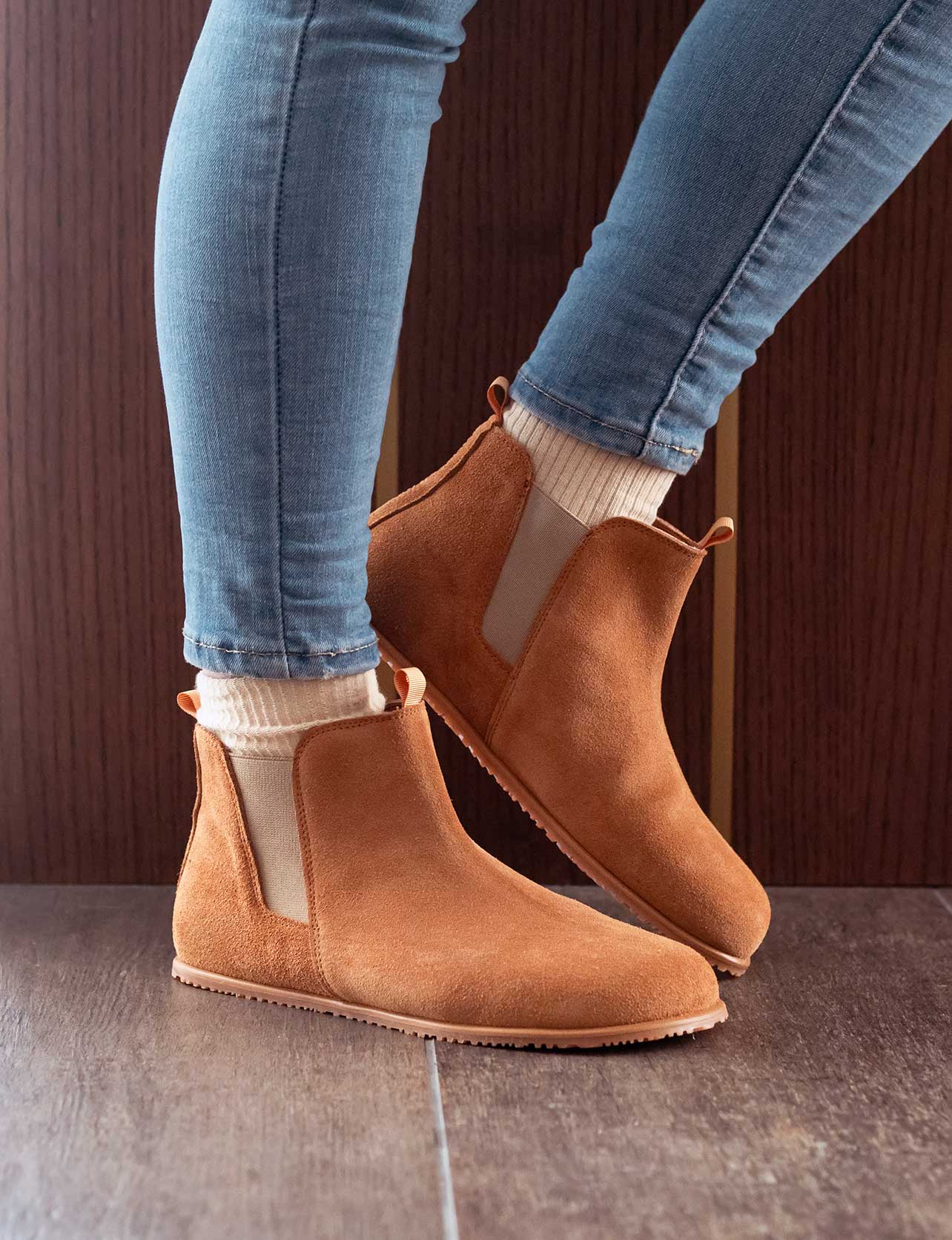Botín Chelsea Camel Calzado mujer SHUU BAREFOOT – Shuu Barefoot