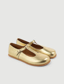 MARY JANE RETRO DORADO - Zapato Barefoot Artesanal | SHUU BAREFOOT