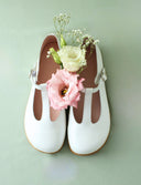 MARY JANE RETRO BLANCO ANACARADO - Zapato Barefoot Artesanal | SHUU BAREFOOT