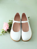 MERCEDITAS BLANCO ANACARADO - Zapato Barefoot Artesanal | SHUU BAREFOOT