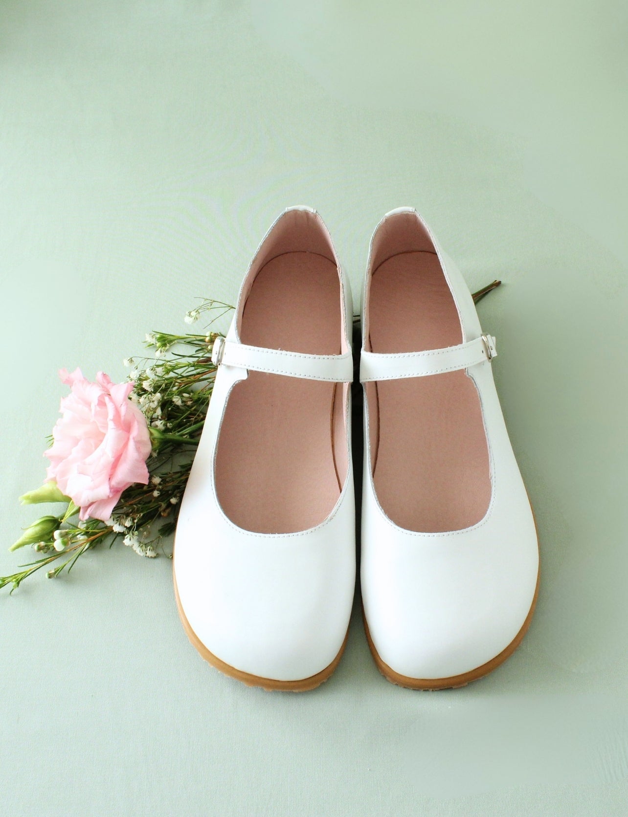 MERCEDITAS BLANCO ANACARADO - Zapato Barefoot Artesanal | SHUU BAREFOOT