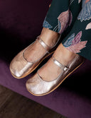 MERCEDITA ORO ROSA - Zapato Barefoot Artesanal | SHUU BAREFOOT