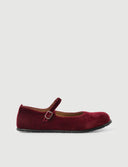 MERCEDITA TERCIOPELO BURDEOS - Zapato Barefoot Artesanal | SHUU BAREFOOT