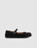MERCEDITA TERCIOPELO NEGRA - Zapato Barefoot Artesanal | SHUU BAREFOOT