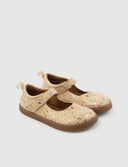 MERCEDITA ORO PURPURINA - Zapato Barefoot Artesanal | SHUU BAREFOOT