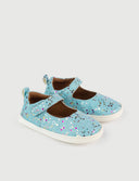 MERCEDITA AZUL PURPURINA - Zapato Barefoot Artesanal | SHUU BAREFOOT