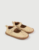 MERCEDITA ORO PURPURINA - Zapato Barefoot Artesanal | SHUU BAREFOOT