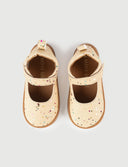 MERCEDITA ORO PURPURINA - Zapato Barefoot Artesanal | SHUU BAREFOOT