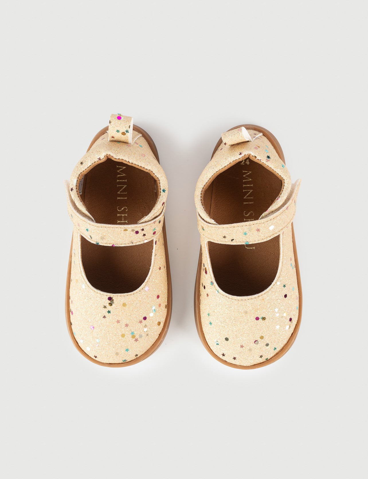 MERCEDITA ORO PURPURINA - Zapato Barefoot Artesanal | SHUU BAREFOOT