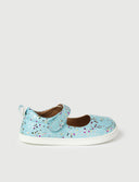 MERCEDITA AZUL PURPURINA - Zapato Barefoot Artesanal | SHUU BAREFOOT