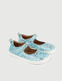 MERCEDITA AZUL PURPURINA - Zapato Barefoot Artesanal | SHUU BAREFOOT