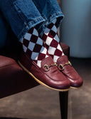MOCASÍN CHIC BURDEOS - Zapato Barefoot Artesanal | SHUU BAREFOOT