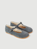 MARY JANE RETRO SERRAJE GRIS - Zapato Barefoot Artesanal | SHUU BAREFOOT