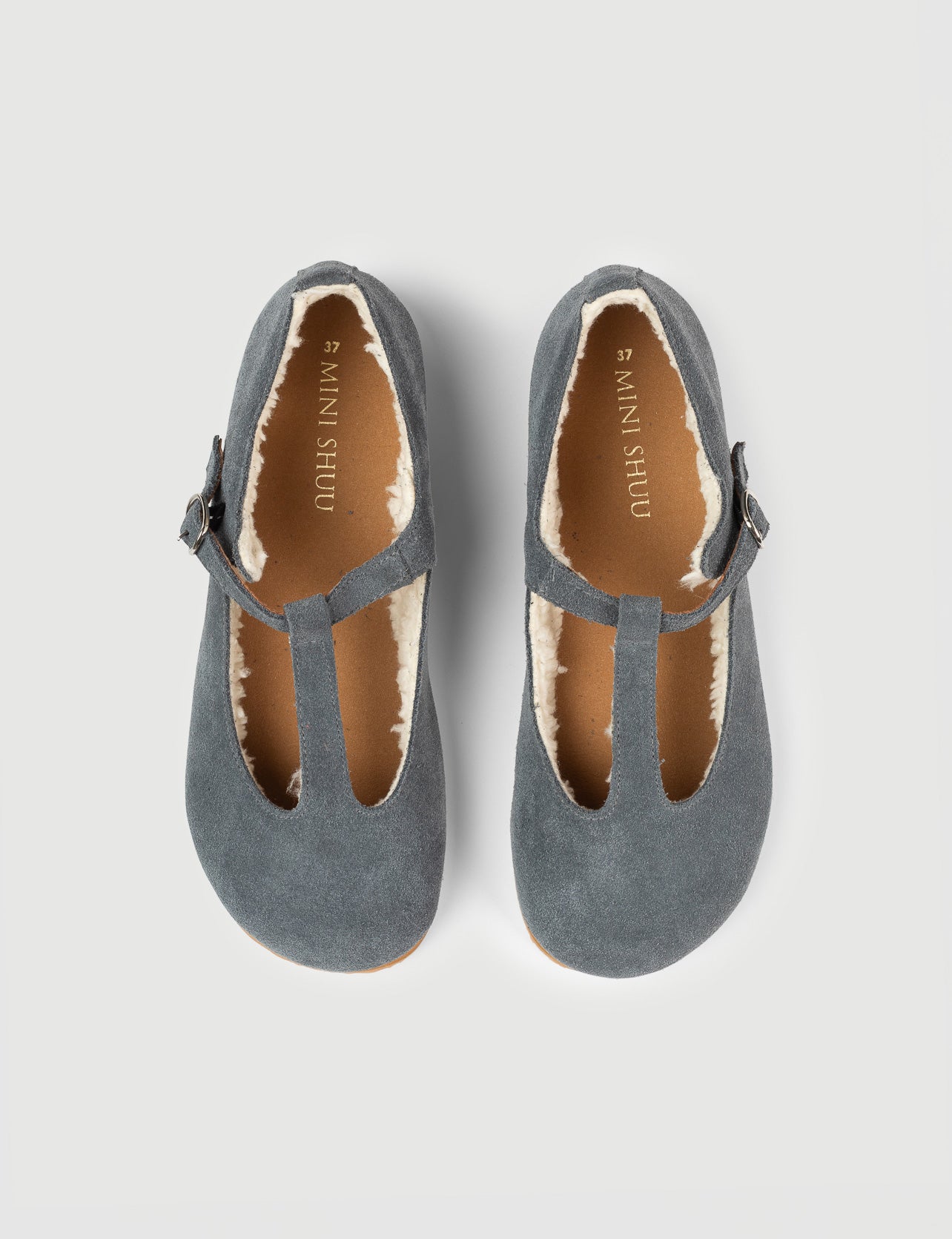 MARY JANE RETRO SERRAJE GRIS - Zapato Barefoot Artesanal | SHUU BAREFOOT