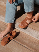 SANDALIA ROMANA CUERO - Zapato Barefoot Artesanal | SHUU BAREFOOT
