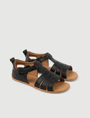 SANDALIA ROMANA NEGRA - Zapato Barefoot Artesanal | SHUU BAREFOOT
