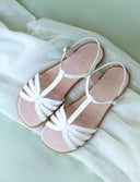 SANDALIA VENUS BLANCA - Zapato Barefoot Artesanal | SHUU BAREFOOT