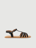 SANDALIA VENUS NEGRA - Zapato Barefoot Artesanal | SHUU BAREFOOT